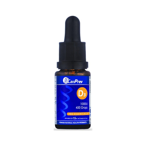 CanPrev Vitamin D3 Drops 1000IU - 15 mL