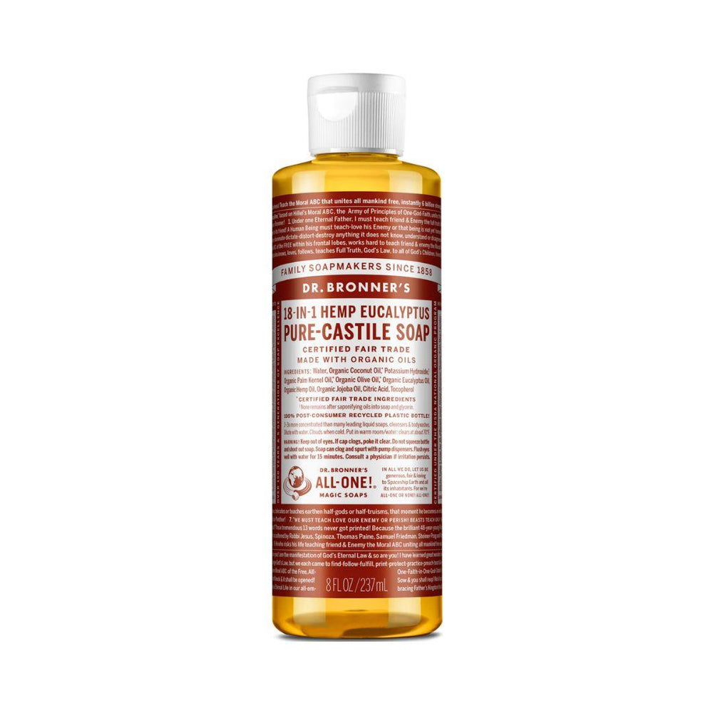 Dr. Bronner's Pure-Castile Liquid Soap (Eucalyptus) - 237 mL