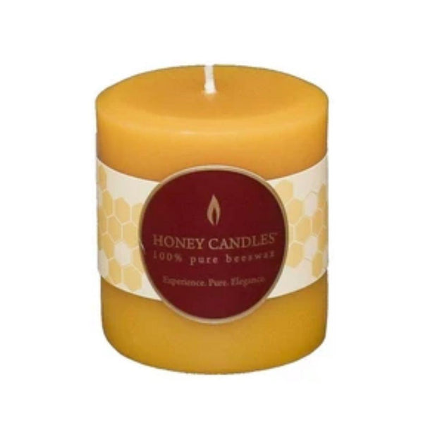 Honey Candles 3" Round Pillar