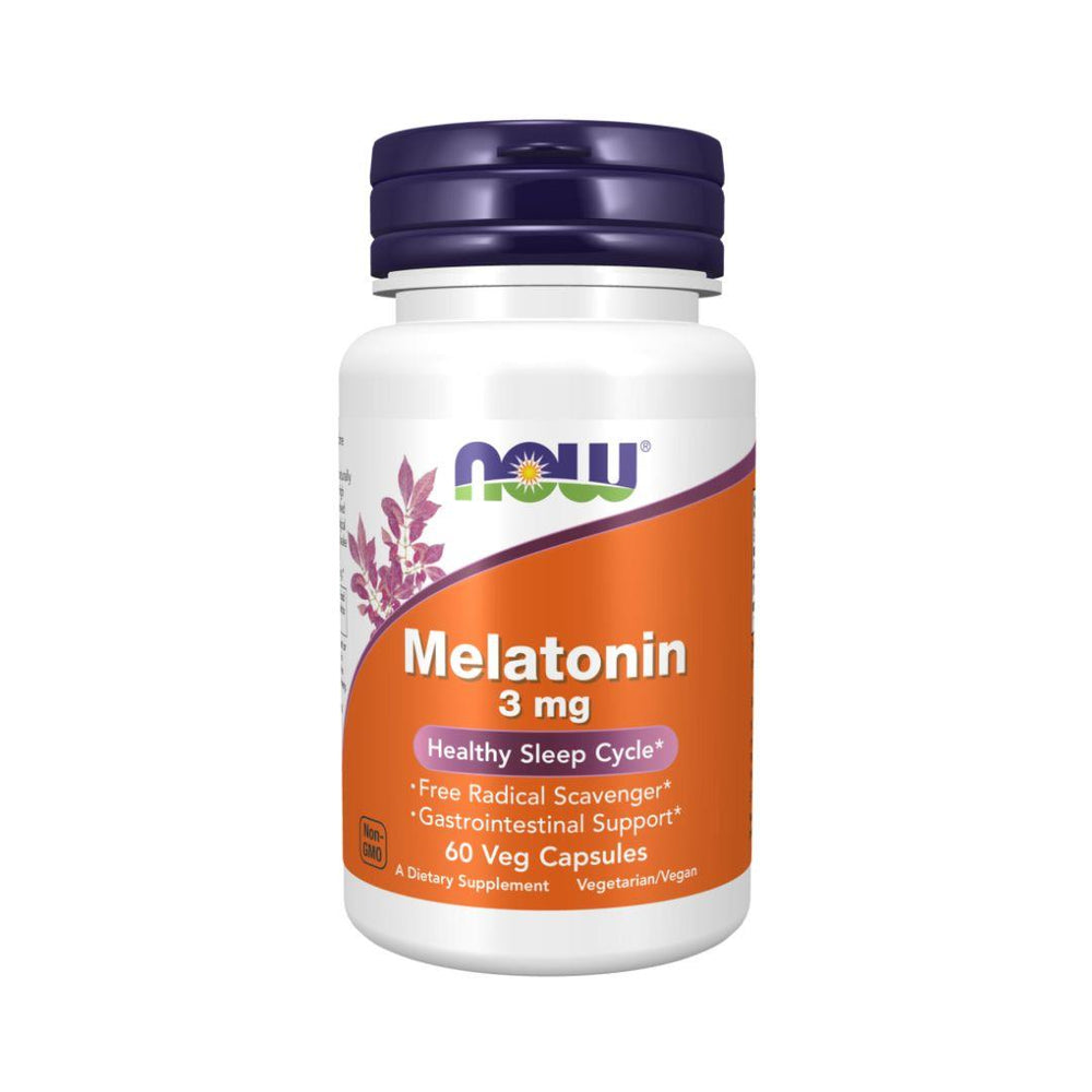 Now Melatonin (3 mg) - 60 Vegetarian Capsules