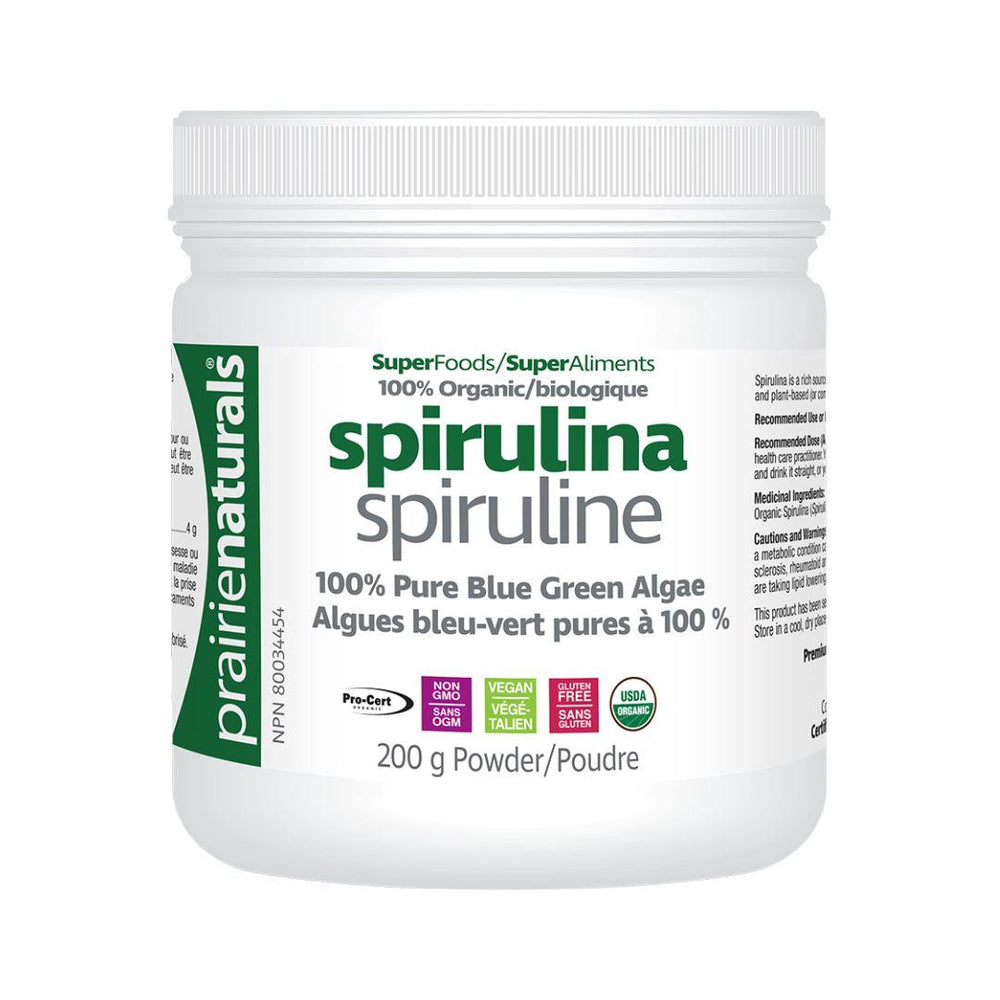 Prairie Naturals Spirulina - 200 g Powder