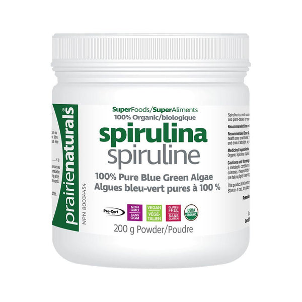 Prairie Naturals Spirulina - 200 g Powder