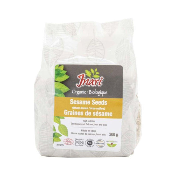 Inari Organic Whole Brown Sesame Seeds - 300 g