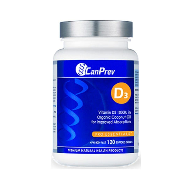 CanPrev Vitamin D3 1000IU - 120 Softgels