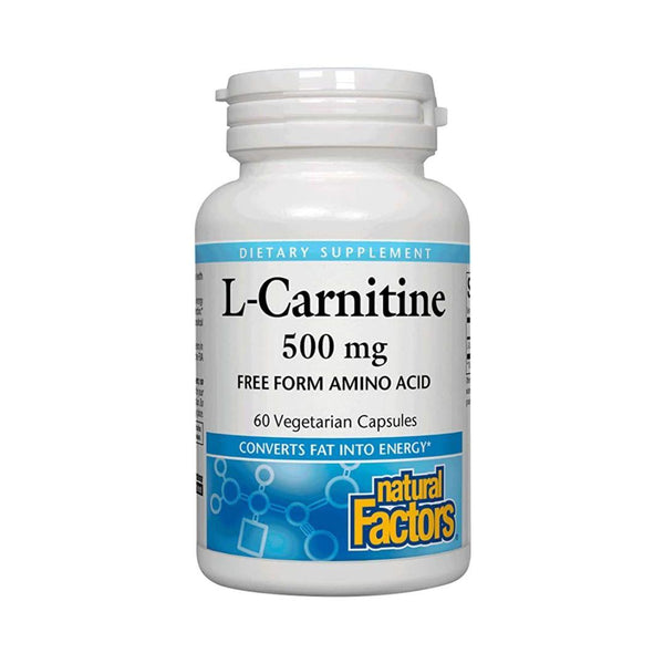 Natural Factors L-Carnitine 500mg 60 Capsules