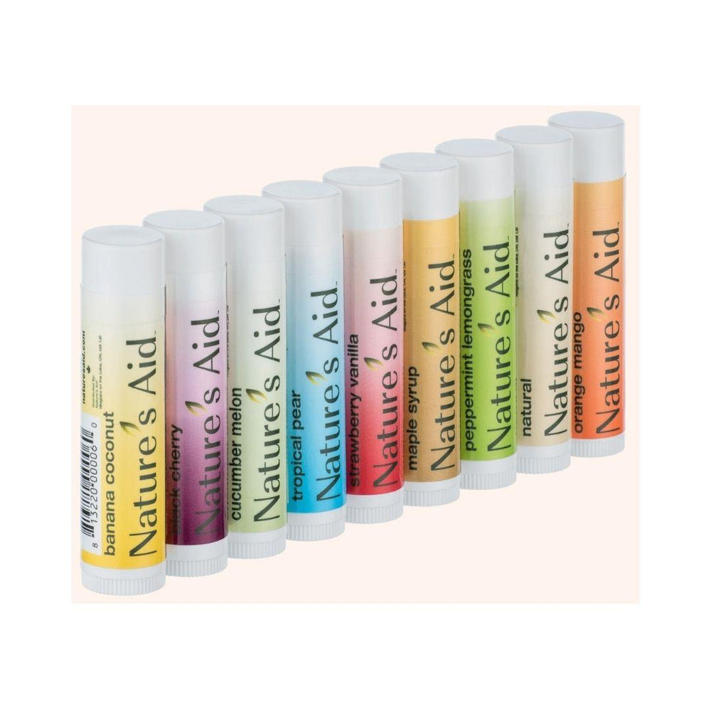 Natures aid peppermint lemongrass lip balm