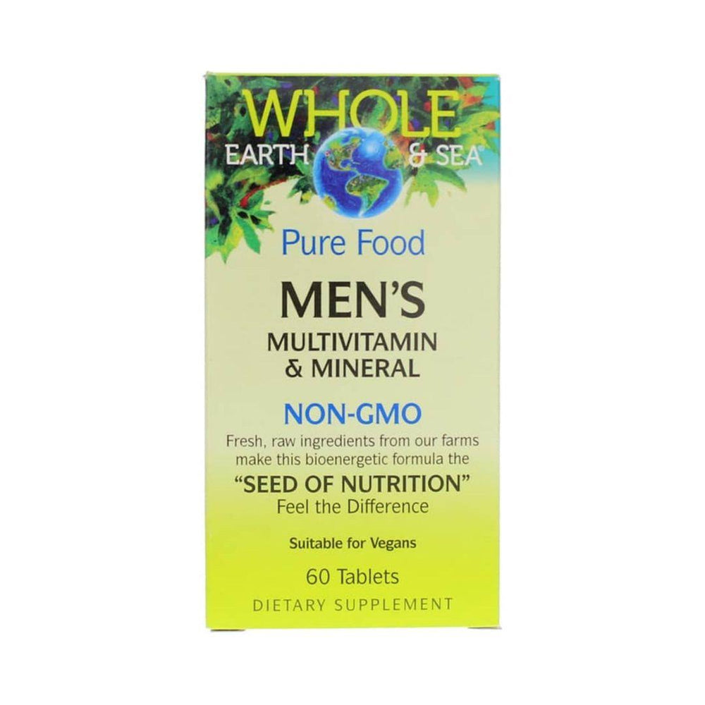 Natural Factor Whole Earth & Sea Mens Multivitamin 60 Tablets