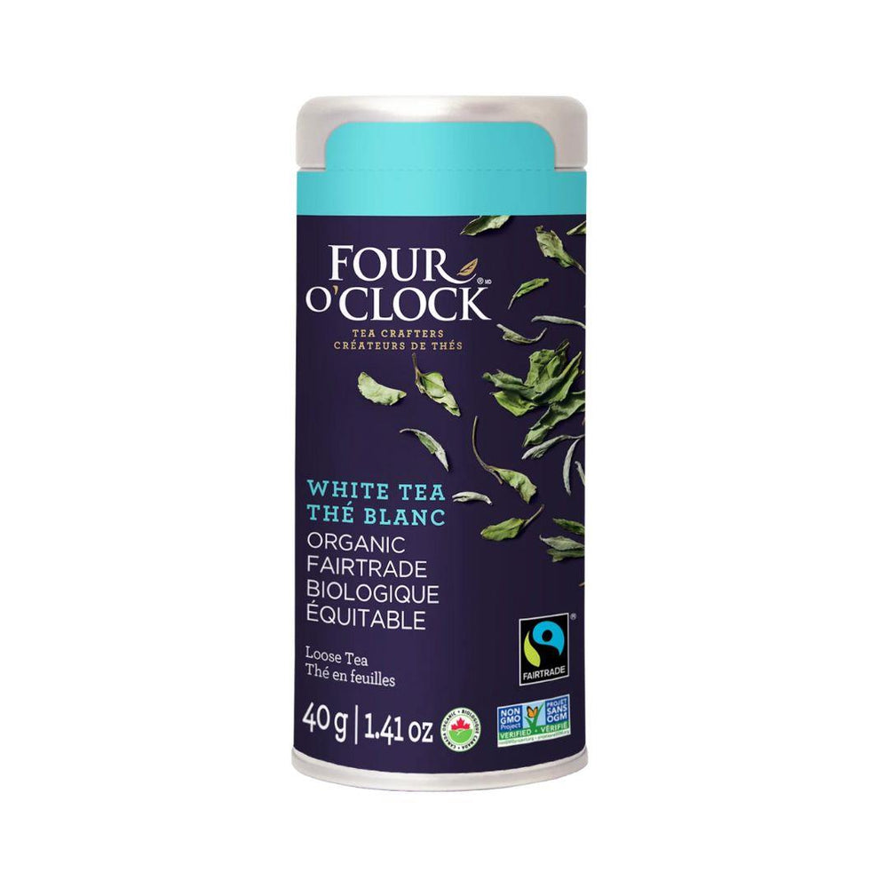 Four O'Clock Organic Fairtrade White Tea (Loose Leaf) - 40 g