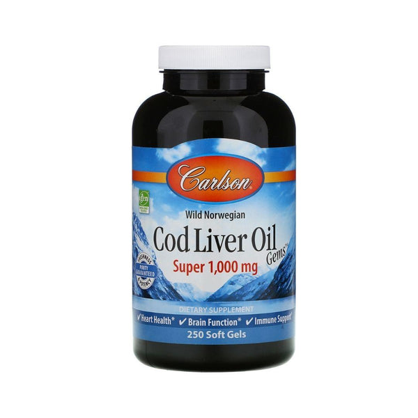 Carlson Cod Liver Oil - 250 Softgels