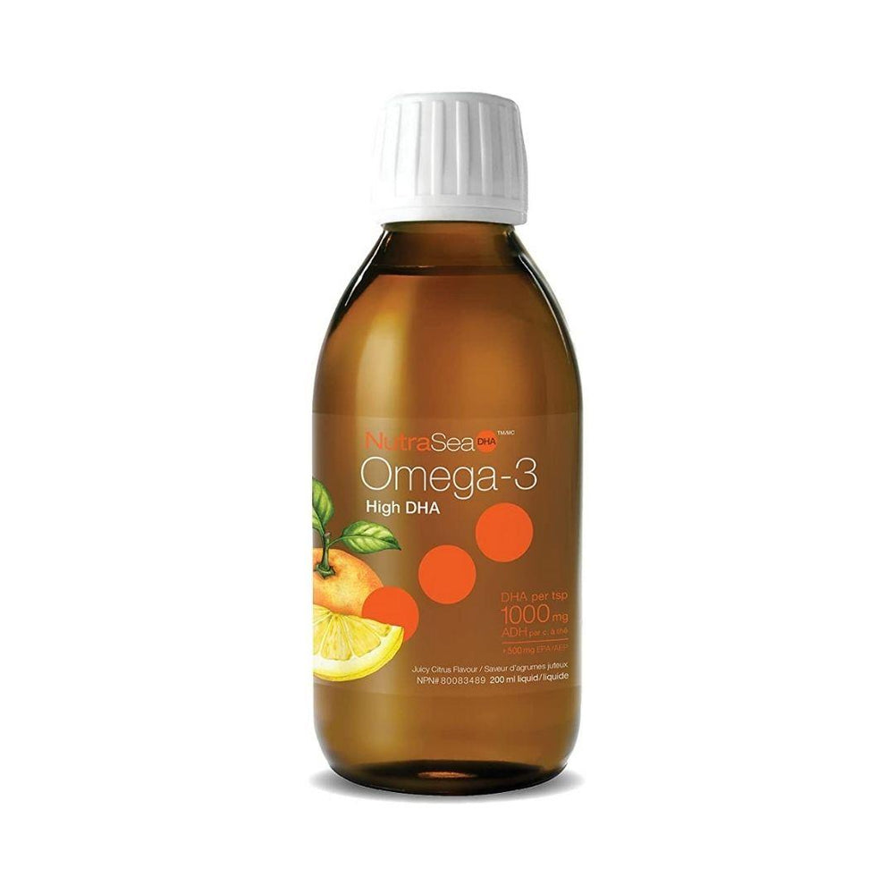 NutraSea DHA Omega-3 High DHA (Juicy Citrus Flavour) - 200 mL
