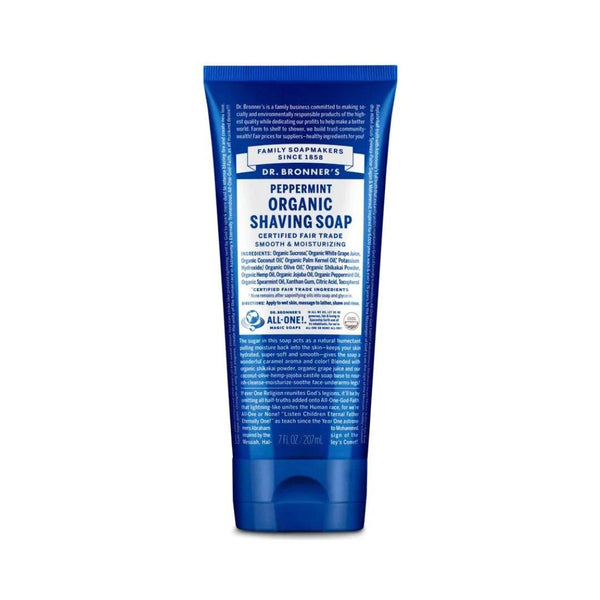 Dr. Bronner's Organic Shaving Soap (Peppermint) - 207 mL