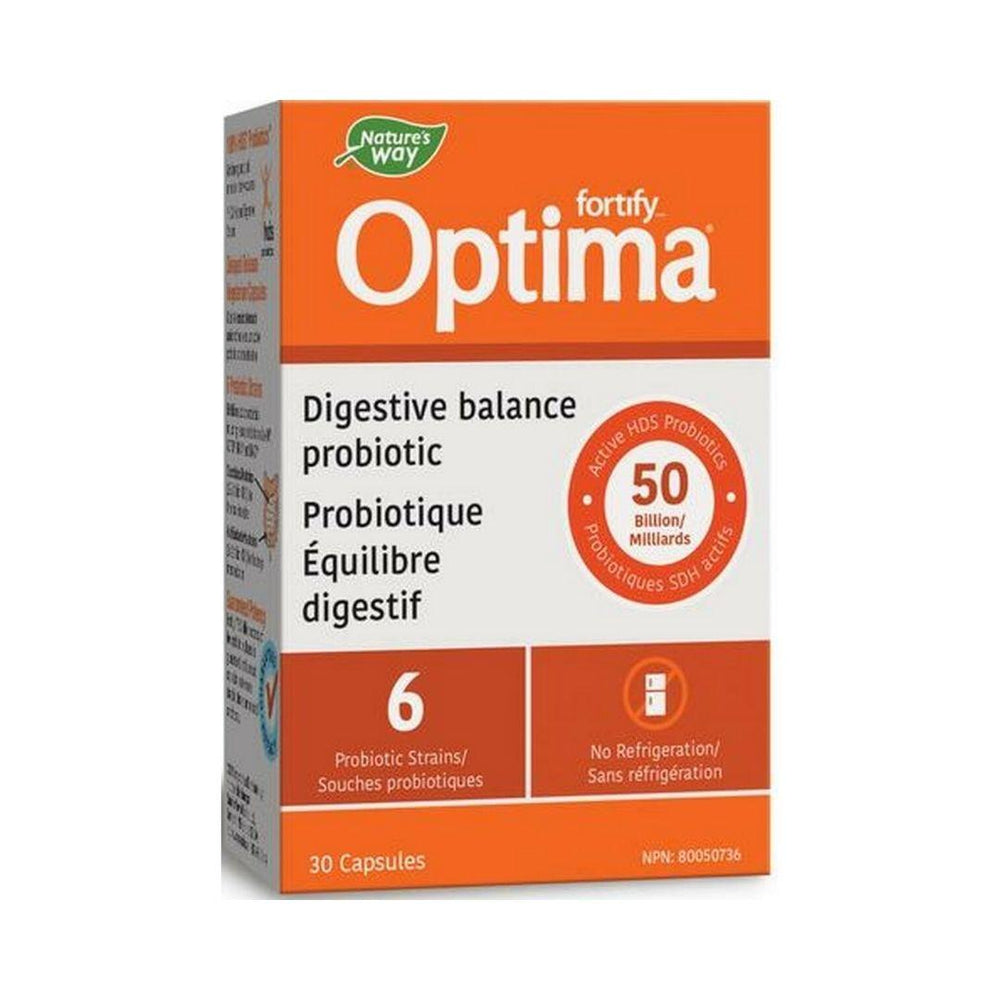 Nature's Way Fortify Optima Digestive Balance Probiotic 50 Billion - 30 Capsules