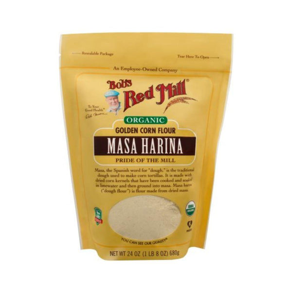 Bob's Red Mill Organic Masa Harina Flour (Golden Corn Flour) - 680 g