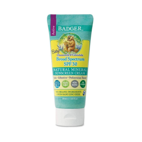 Badger Active baby sunscreen - SPF 30 - 87ml