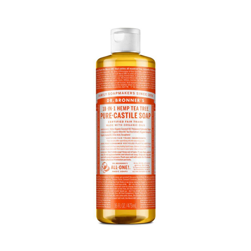 Dr. Bronner's Pure-Castile Liquid Soap (Tea Tree) - 473 mL