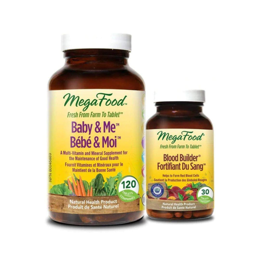 MegaFood Baby & Me With FREE Blood Builder (120 + 30 Tablets)