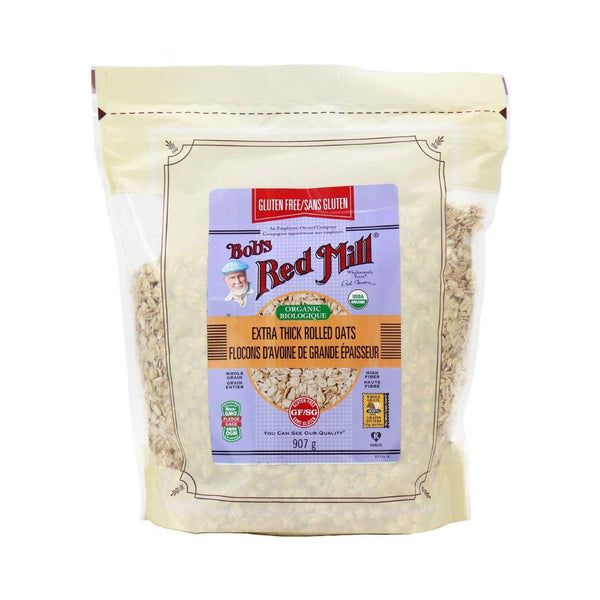 Bob's Red Mill Organic Extra Thick Rolled Oats (Gluten Free) - 907 g