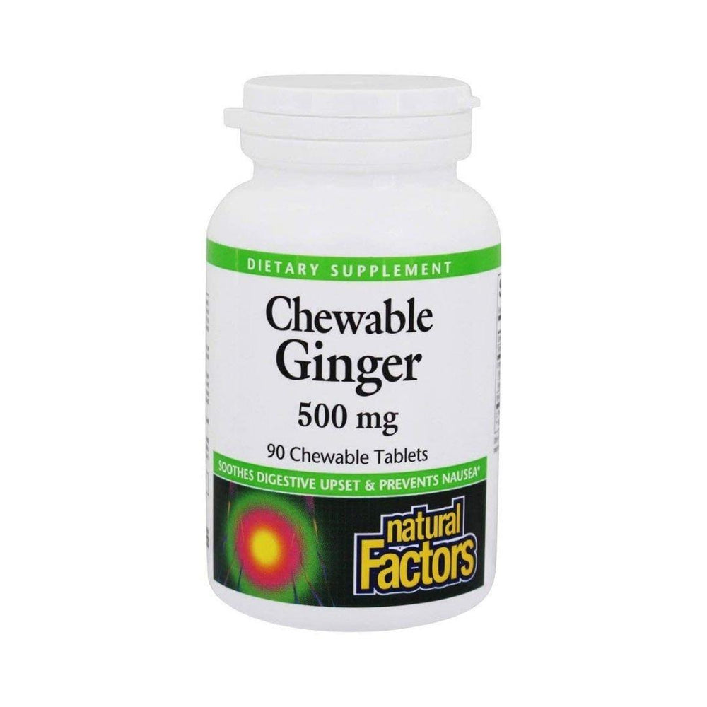 Natural Factors Chewable Ginger 90 Tablets