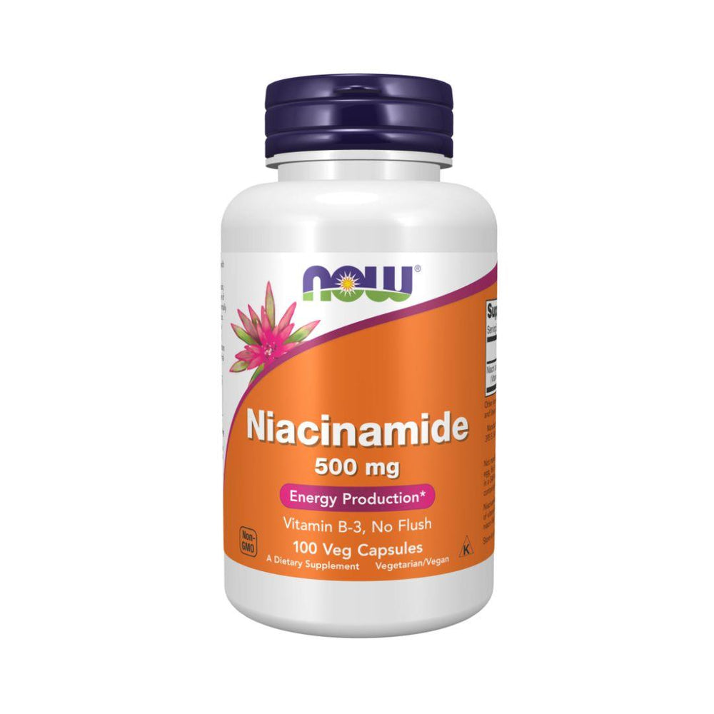 Now Niacinamide (500 mg) - 100 Vegetarian Capsules