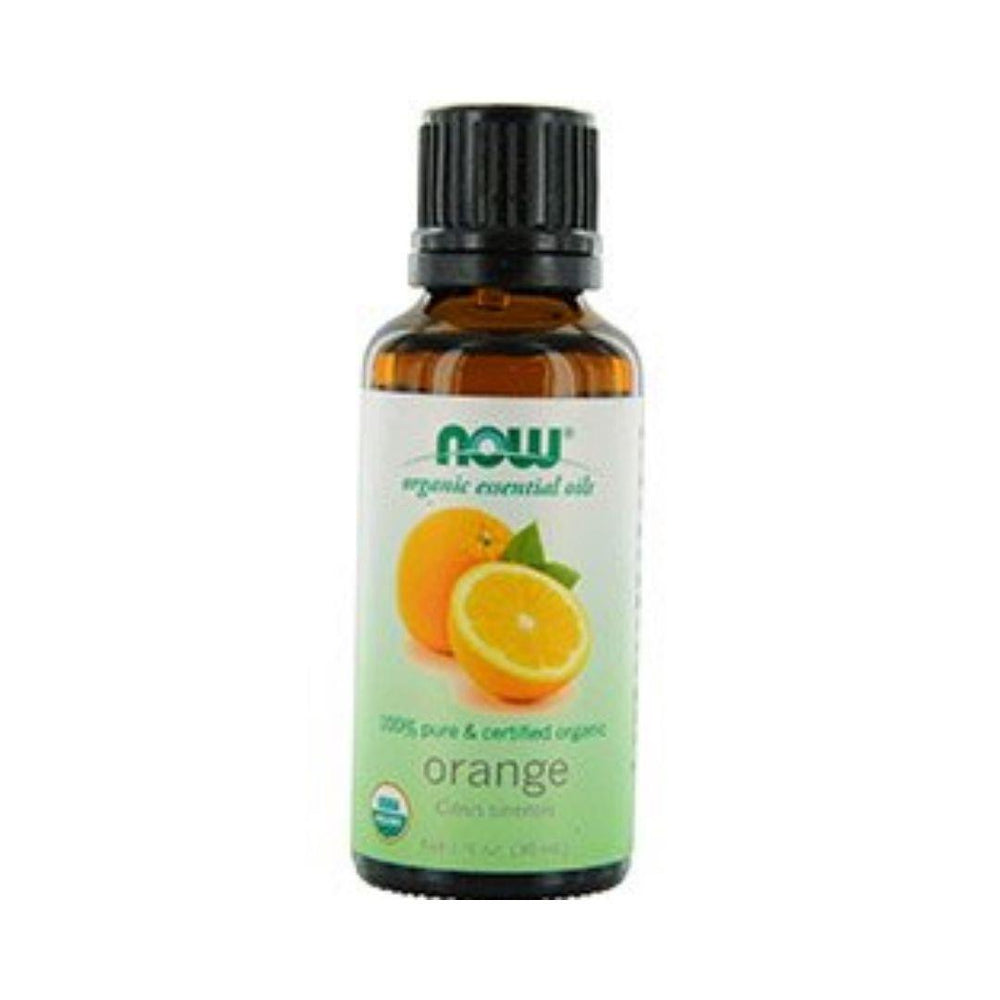 Now 100% Pure Organic Orange Essential Oil - 30 mL