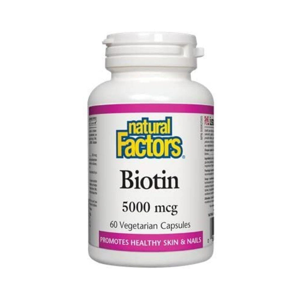 Natural Factors Biotin 5,000mcg 60 Capsules