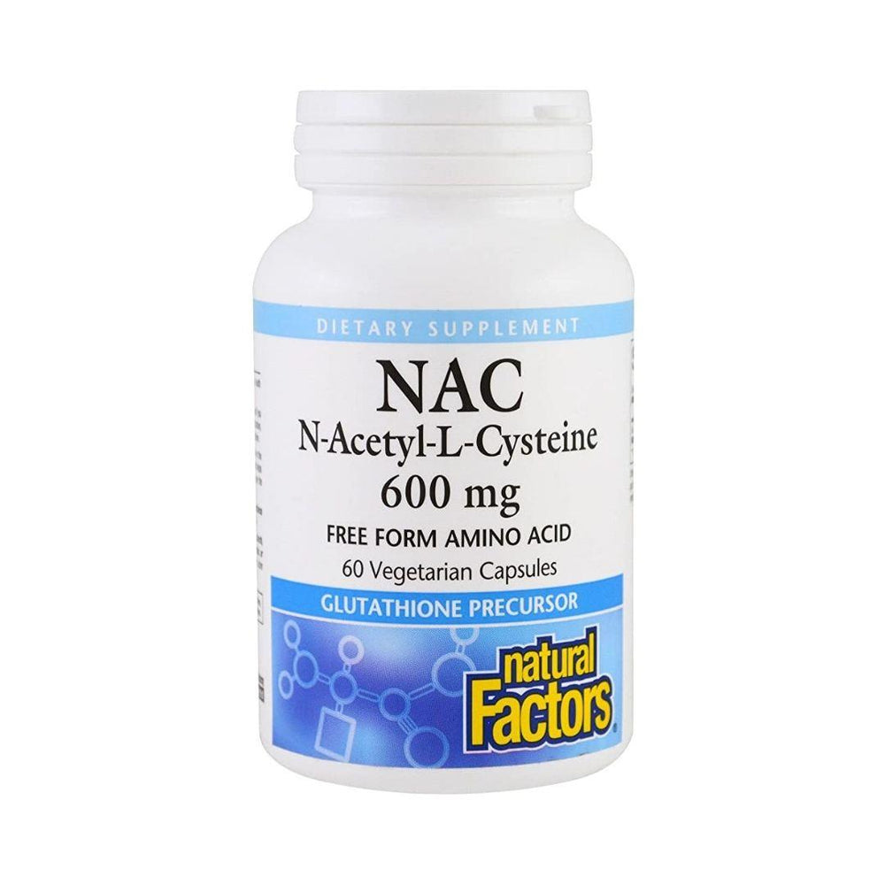 Natural Factors N-Acetyl-L-Cysteine (NAC) 600mg 60 Capsules