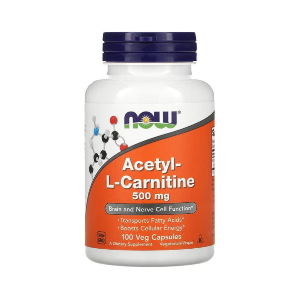 Now Actely-L-Carnitine (500 mg) - 100 Vegetarian Capsules