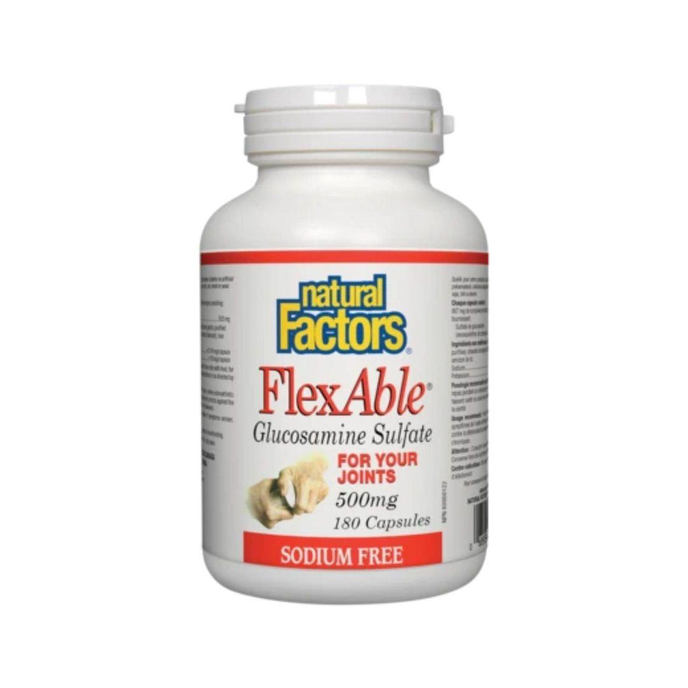 Natural Factors FlexAble Glucosamine Sulfate 500mg 180 Capsules